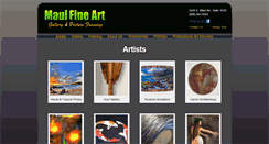 Desktop Screenshot of mauifineart.com