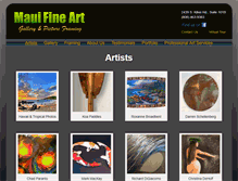Tablet Screenshot of mauifineart.com
